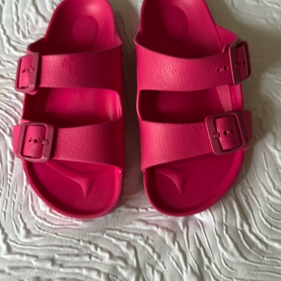 Birkenstock Pink Sandals Slip-On Comfort - Picture 1 of 7